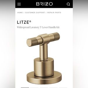 Brizo LITZE® Widespread Lavatory T-Lever Handle Kit